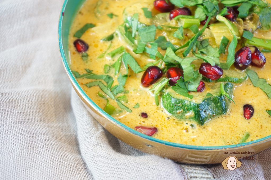 curry de courgettes au lait de coco