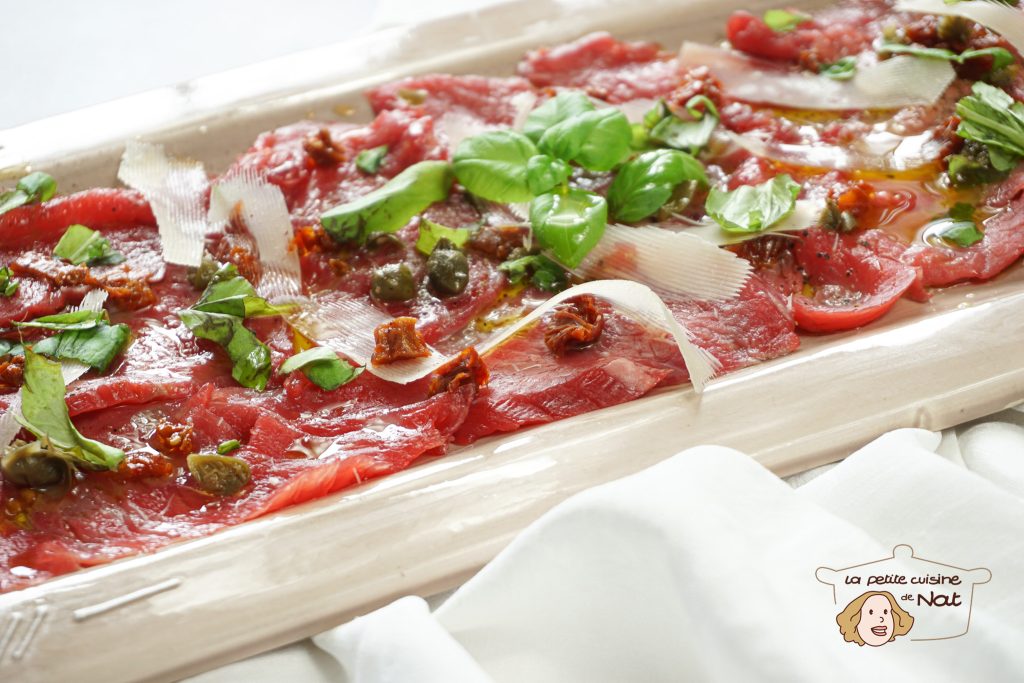 Carpaccio de boeuf à l'italienne