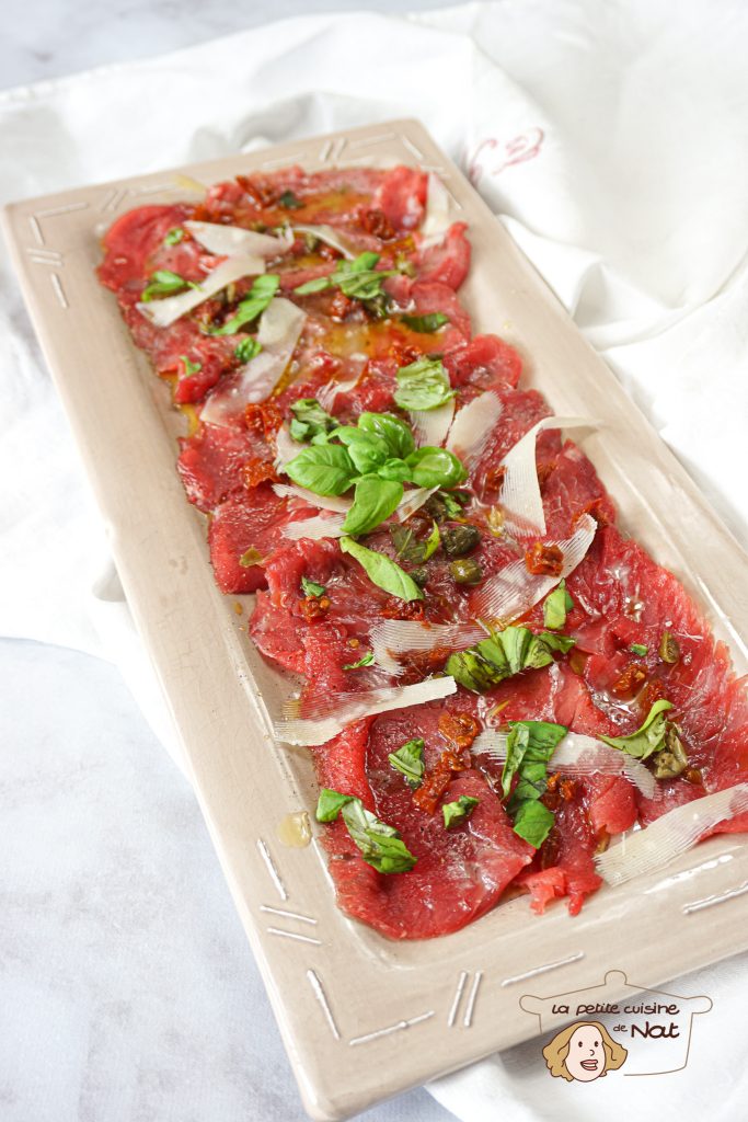 Carpaccio de boeuf à l'italienne