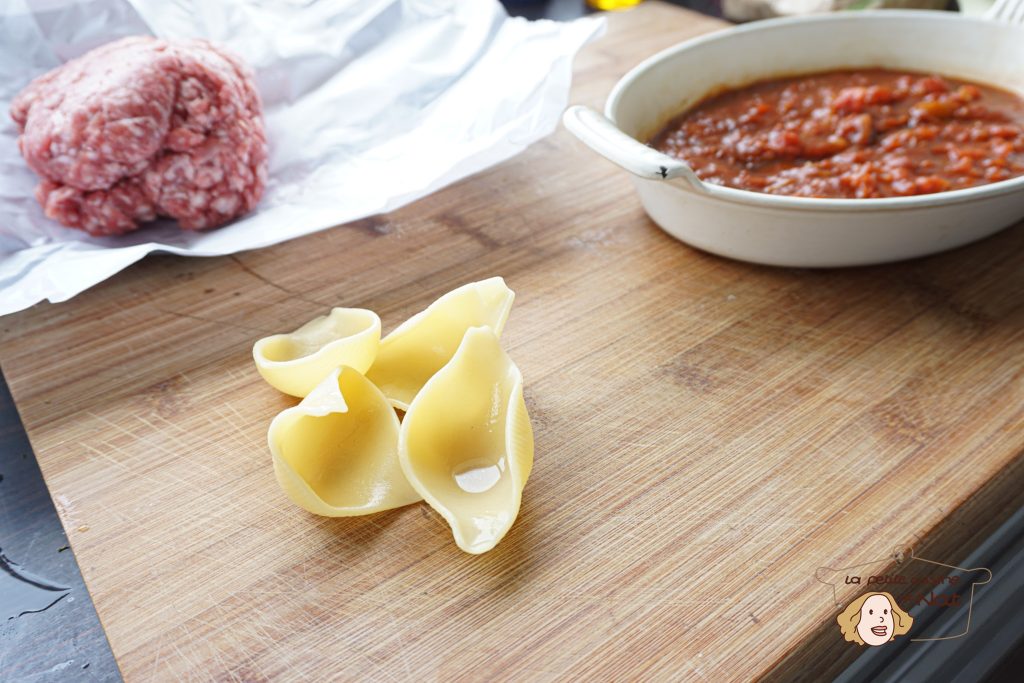 Conchiglie farcies à la viande