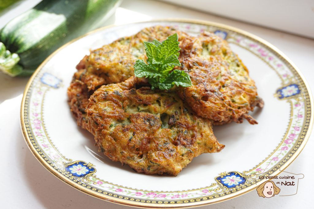 Galettes de courgettes à la menthe et au parmesan