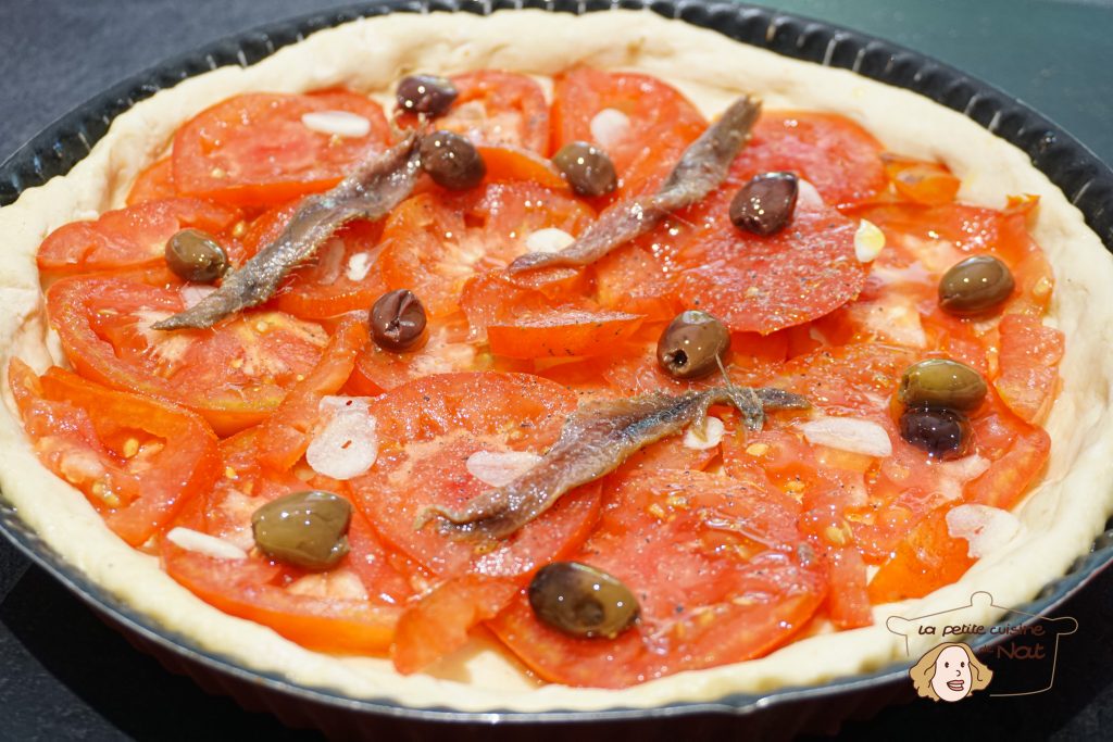 Pizza à la tomate fraiche