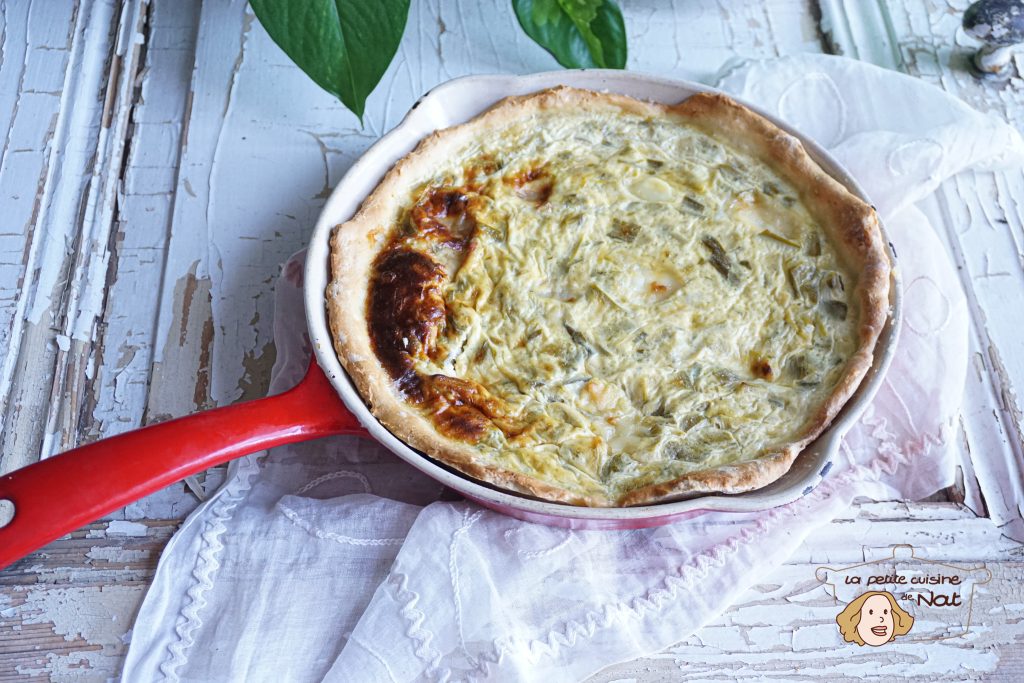 Tarte aux poireaux et au fromage blanc