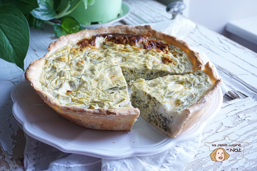 Tarte aux poireaux et au fromage blanc