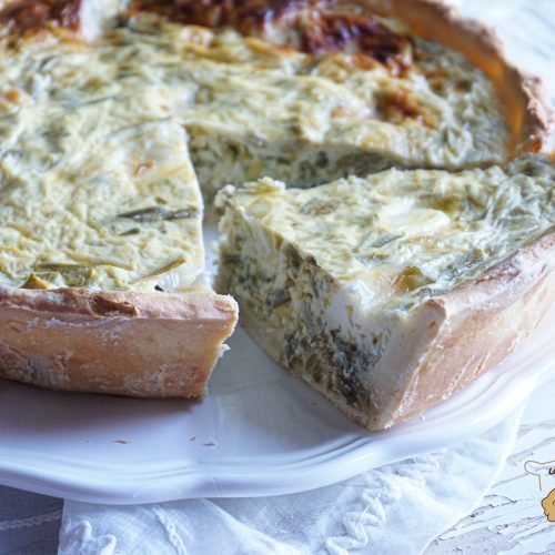 tarte aux poireaux et au fromage blanc