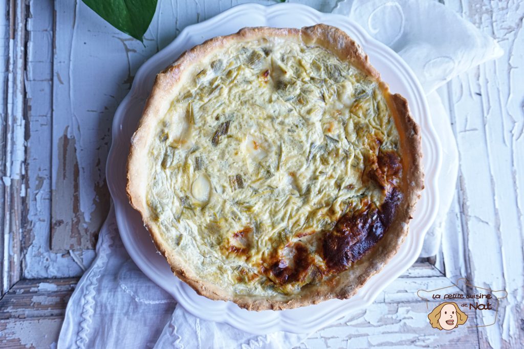 Tarte aux poireaux et au fromage blanc