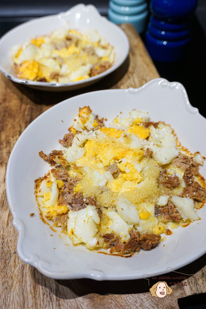 Gratin de thon aux oeufs