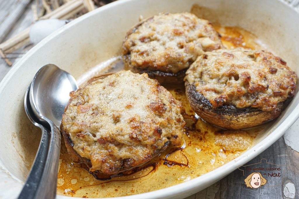 champignons farcis aux lardons 