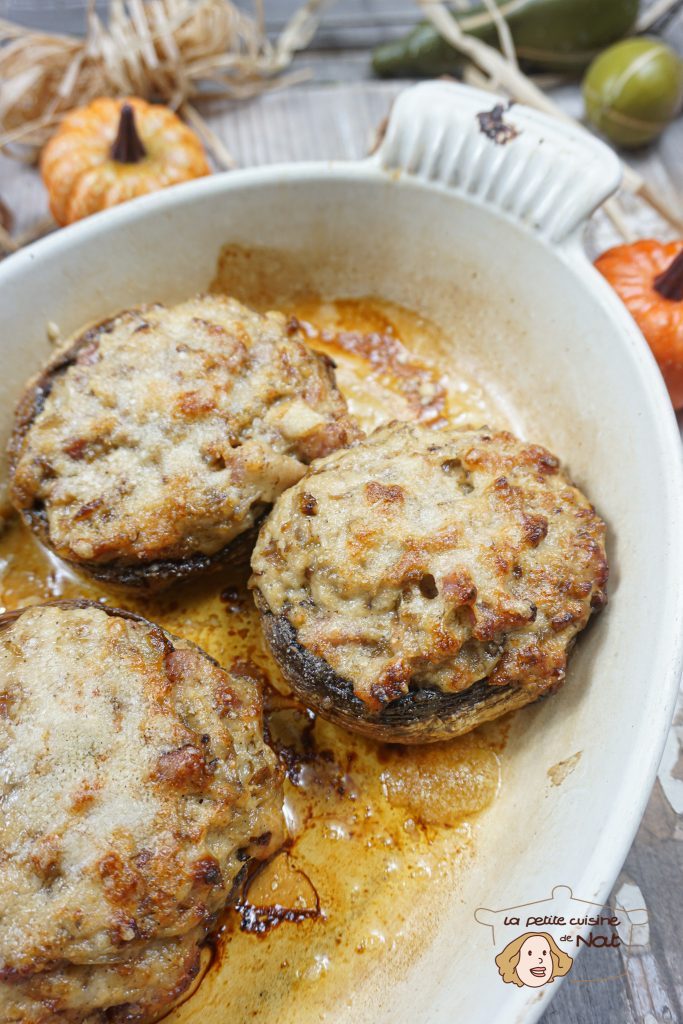 champignons farcis aux lardons 