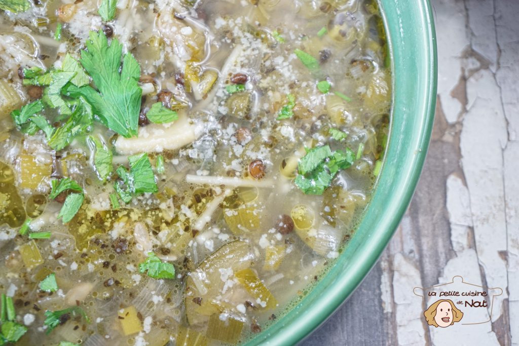 minestrone aux lentilles 