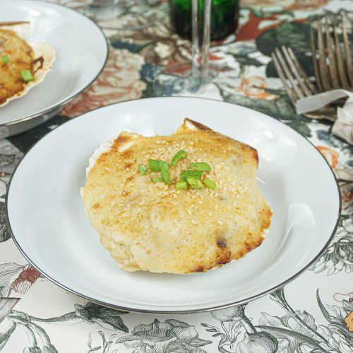 coquilles de poisson et de noix de Saint-Jacques