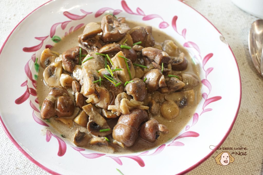 rognons de veau aux champignons et au porto 